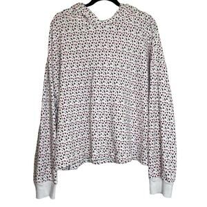 Something Navy Rachel Floral Pullover Hoodie XXL